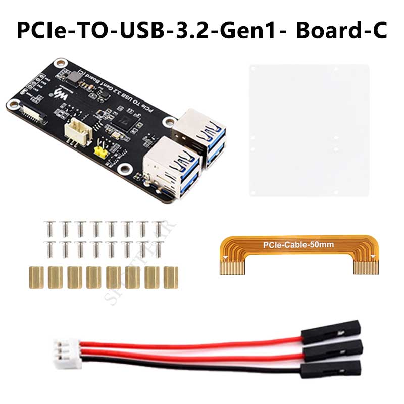 Raspberry Pi 5  PCIe to USB3.2 Gen1 Hub 5Gbps For Raspberry Pi OS Drive free