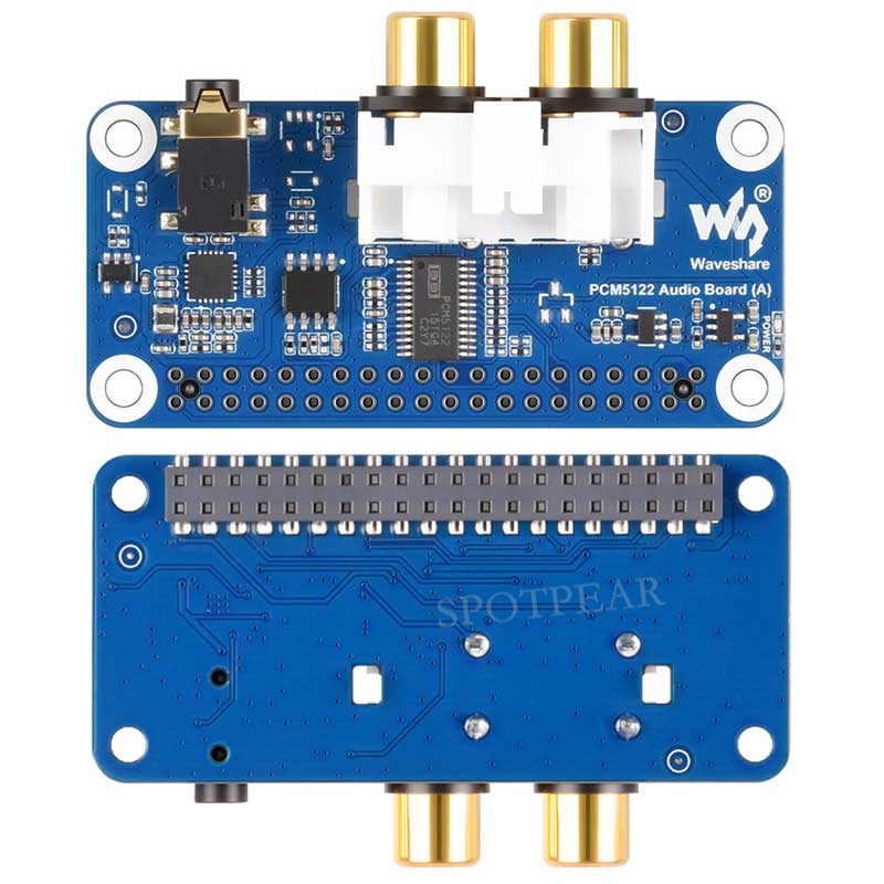 Raspberry Pi PCM5122 I2S DAC HIFI Sound Card DAC Audio expansion Board Free-Driver For PI5/PI4/Zero