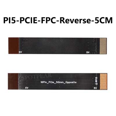 Raspberry Pi 5 PCIE FPC Cable With 90R differential matching Higher Speed For M.2 NVMe SSD