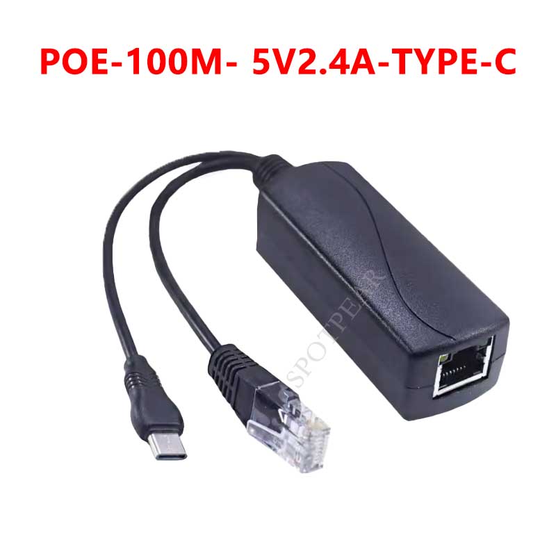 Industrial Gigabit PoE Splitter Options Type-C/DC/Micro For Raspberry Pi/WebCamera/WirelessAP