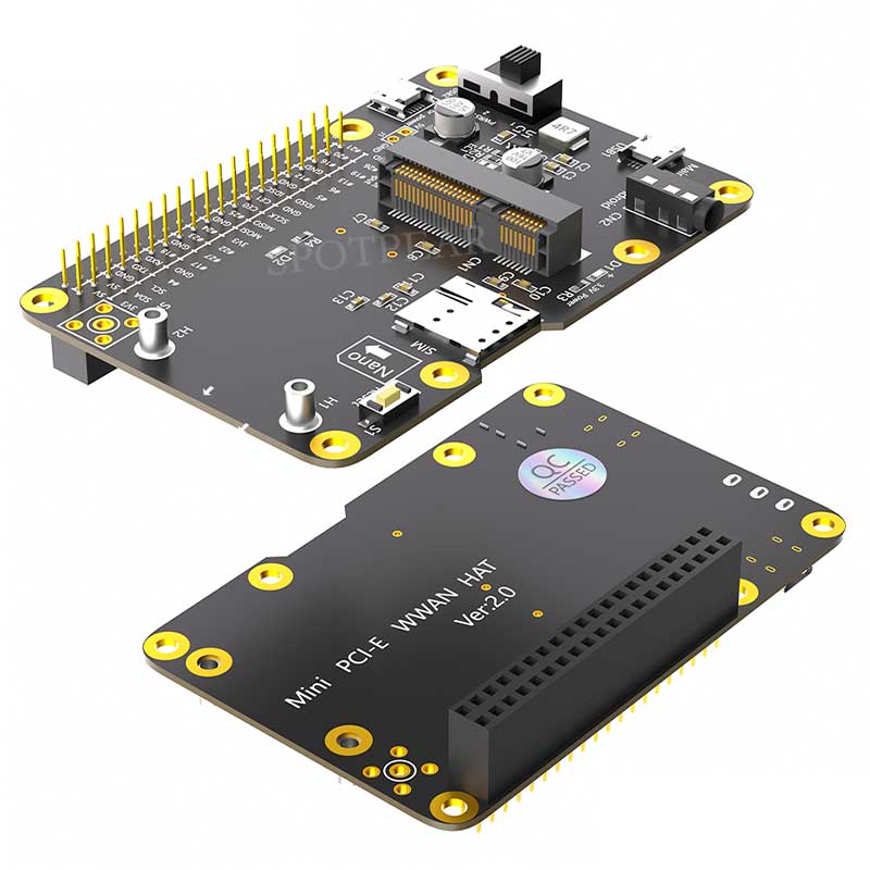 Raspberry Pi 3G/4G/LTE HAT Mini PCIe For Samsung ARTIK /Rock64 /Asus Tinker /Latte Panda