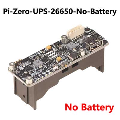 Raspberry Pi Zero UPS Uninterruptible Power Bank Supply 26650 Li-Battery Port More Than 18650 Port