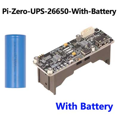 Raspberry Pi Zero UPS Uninterruptible Power Bank Supply 26650 Li-Battery Port More Than 18650 Port