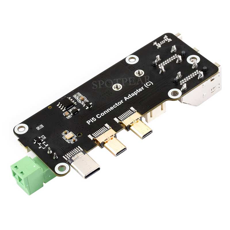 Raspberry Pi 5 PCIe to M.2 Multi Function Adapter Board Supports Dual 4K HDMI Output