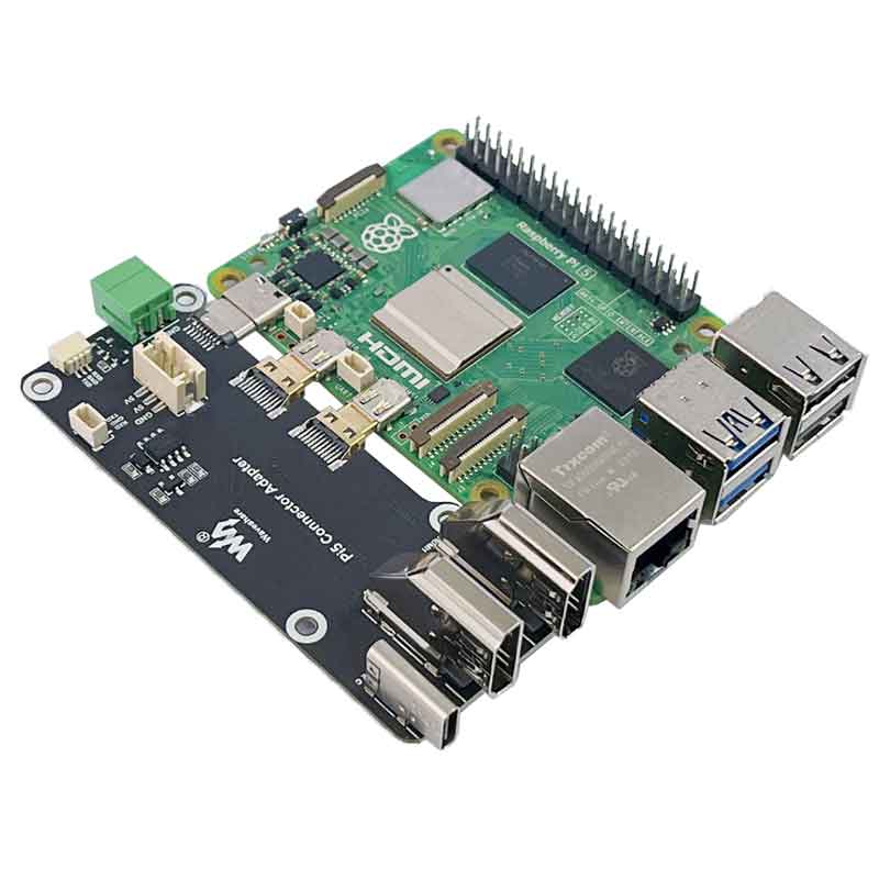 Raspberry Pi 5/4B easy Adapter Micro HDMI to HDMI 4K All Ports To Pi's USB Side