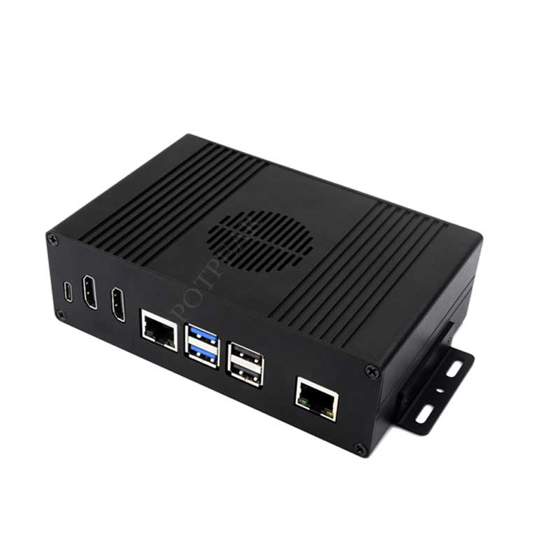 Raspberry Pi 5 Box Case Ki-A PCIe to RJ45 Gigabit Ethernet All Ports To Pi's USB Side