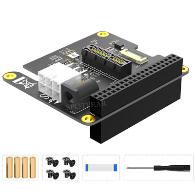 Raspberry Pi 5 PCIe FFC Connector to Standard PCIe x1 Slot Expansion Board