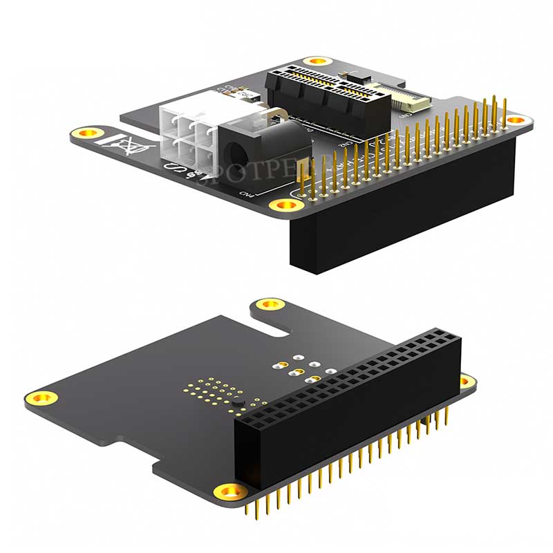 Raspberry Pi 5 PCIe FFC Connector to Standard PCIe x1 Slot Expansion Board