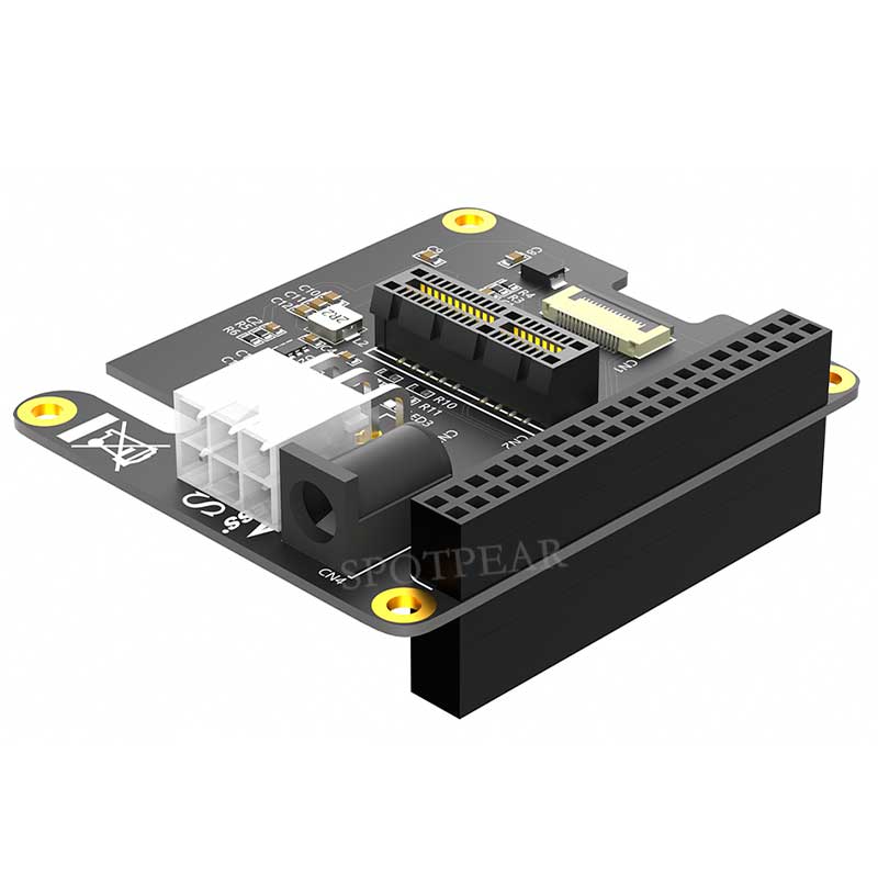 Raspberry Pi 5 PCIe FFC Connector to Standard PCIe x1 Slot Expansion Board