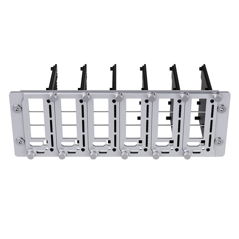 Raspberry Pi 4/5 PiRack-M6F Cluster Kit Data Center Multi-Node Server 10-inch Aluminum Alloy 2U Height