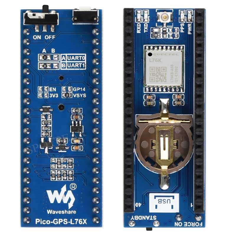 Raspberry Pi Pico GNSS expansion board L76K GPS Beidou (BDS)  GLONASS QZSS A-GNSS For RP2040/RP2350