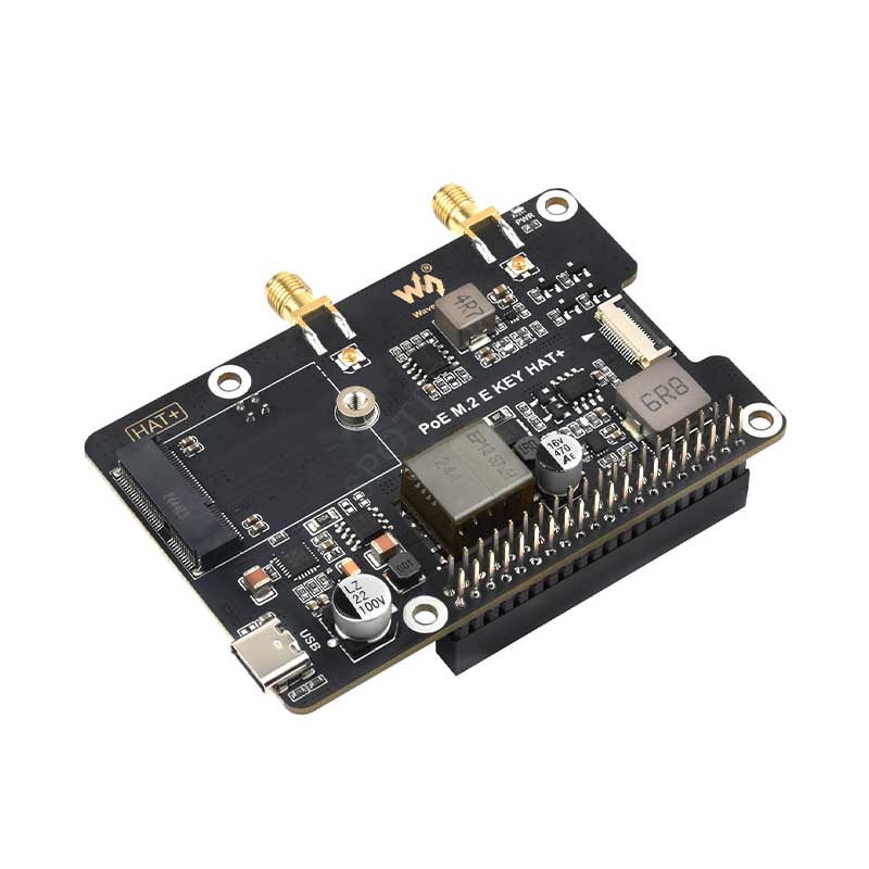 Raspberry Pi 5 POE PCIe To M.2 E KEY NGFF WIFI7 WIFI6 For BE200/AX210/AX200/RTL8822CE