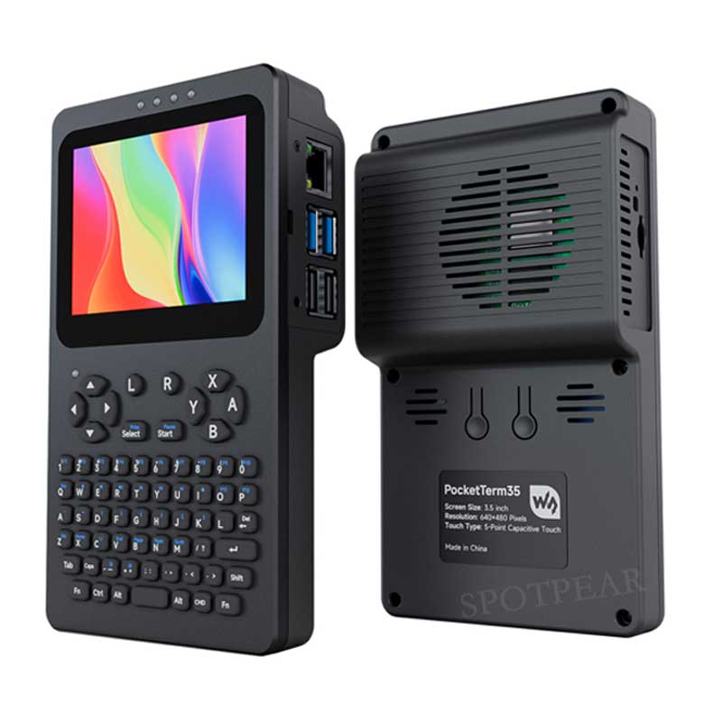 Raspberry Pi Handheld Linux Terminal 3.5inch TouchScreen 640x480 Portable Development