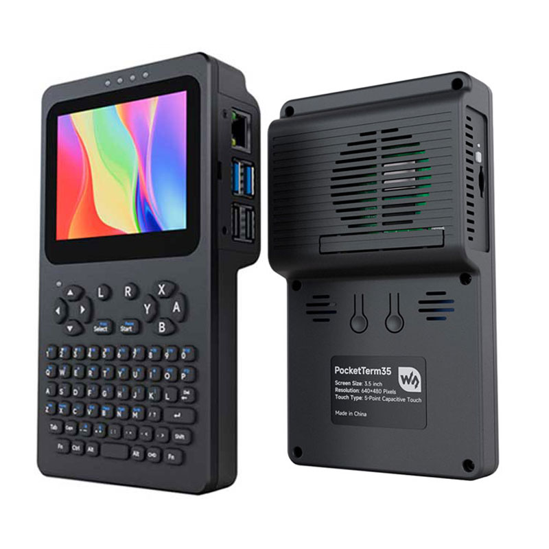 Raspberry Pi Handheld Linux Terminal 3.5inch TouchScreen 640x480 Portable Development