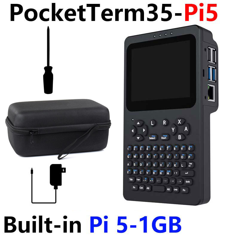 Raspberry Pi Handheld Linux Terminal 3.5inch TouchScreen 640x480 Portable Development