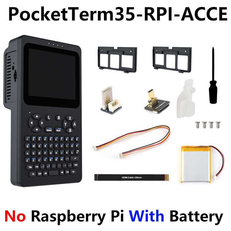 Raspberry Pi Handheld Linux Terminal 3.5inch TouchScreen 640x480 Portable Development