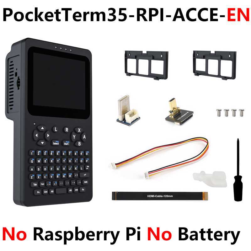 Raspberry Pi Handheld Linux Terminal 3.5inch TouchScreen 640x480 Portable Development