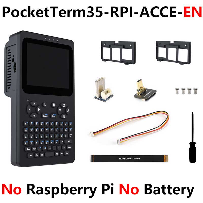 Raspberry Pi Handheld Linux Terminal 3.5inch TouchScreen 640x480 Portable Development