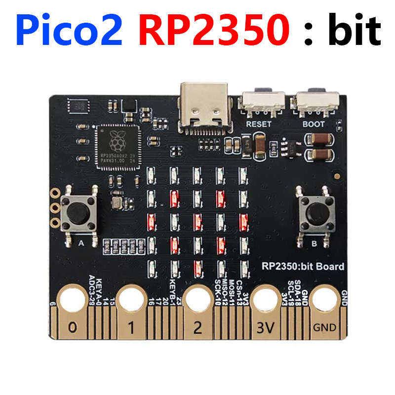 Raspberry Pi Pico 2 RP2350 bit board Size & Port high Compatible With BBC Micro:bit