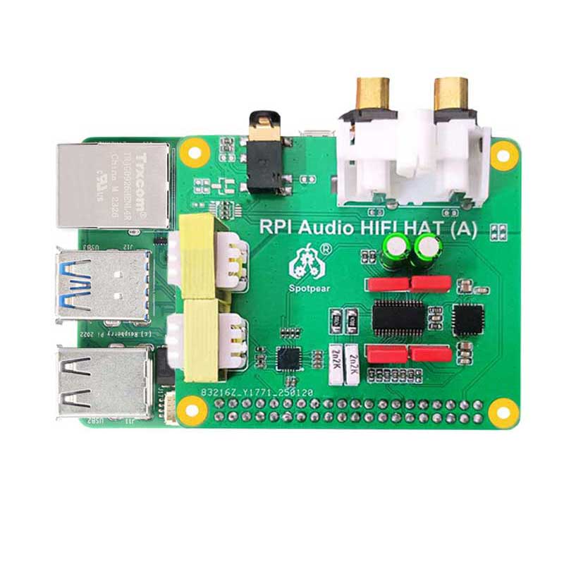 Raspberry Pi 5 PCM5122 I2S Audio Card DAC Also For PI4 /PI3 /Zero Series