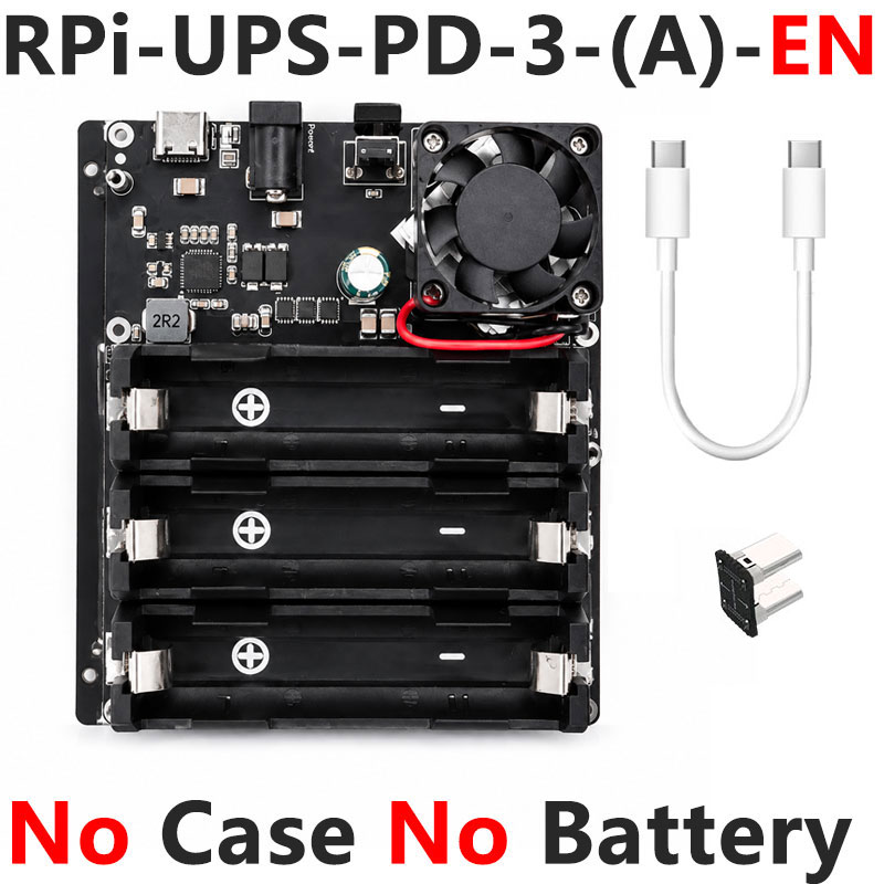 Raspberry Pi 5 / 4B UPS With PD Trigger Activation Uninterruptible Power Bank Supply 5V/5A 25W Also For Phone/Mini Computer PC