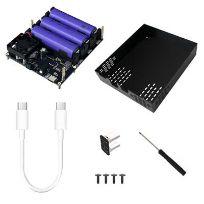 Raspberry Pi 5 / 4B UPS With PD Trigger Activation Uninterruptible Power Bank Supply 9600mAh 5V/5A 25W Also For Phone/Mini Computer PC