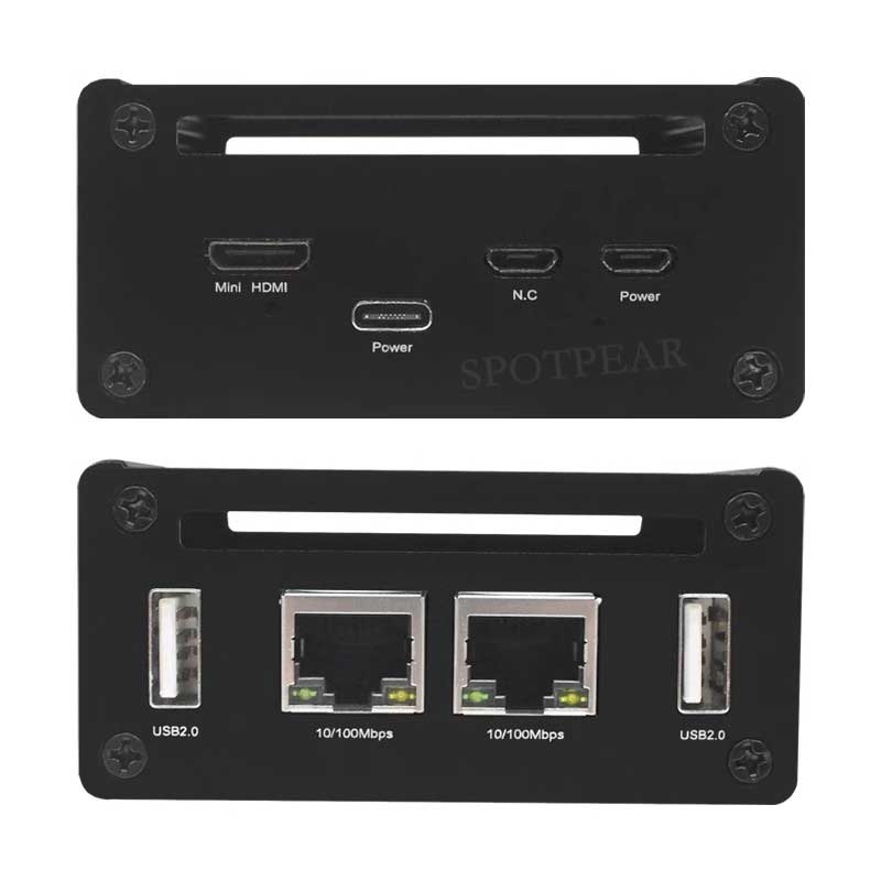 Raspberry Pi Zero 2W Dual Ethernet Expansion Board USB Hub Expansion RJ45