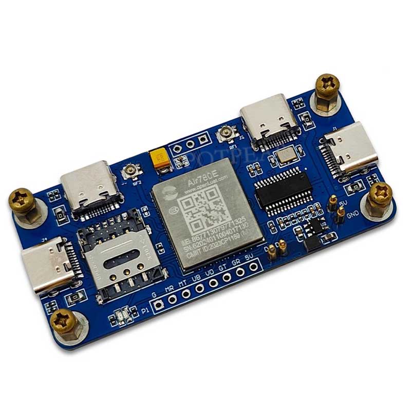 Raspberry Pi Zero 4G CAT1 LTE USB HUB Air780e Expansion Board Networking Module LTE Ethernet