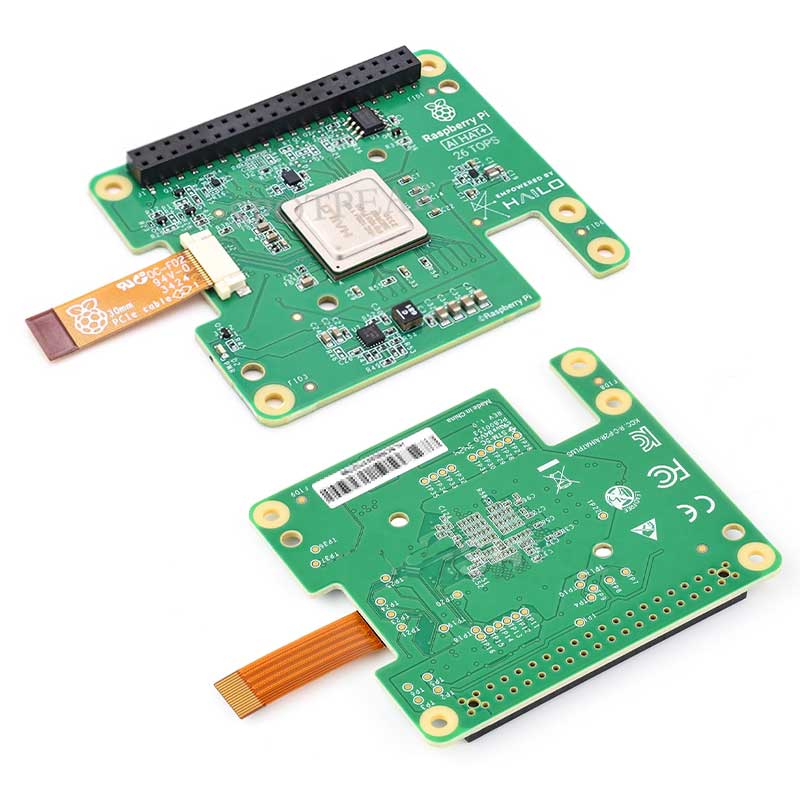 Raspberry Pi AI HAT+ Official Original Hailo-8/8L 13/26Tops For Pi5 PCIe M.2 Gen3