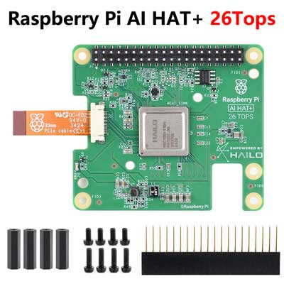 Raspberry Pi AI HAT+ Official Original Hailo-8/8L 13/26Tops For Pi5 PCIe M.2 Gen3