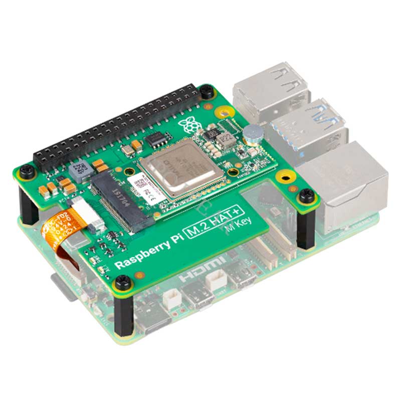 Raspberry Pi 5 Official Original  AI Kit Hailo8l 13Tops/26Tops PCIe M.2 HAT+ Board For Pi5