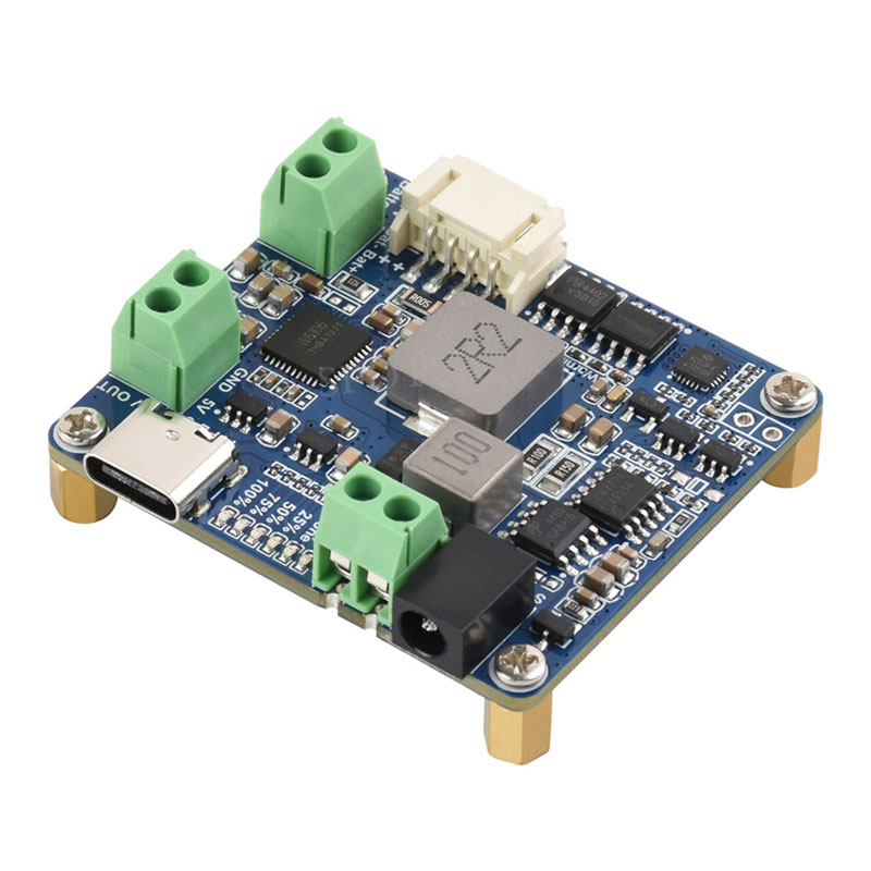 Solar Power Manager Module (D) Supports 6V~24V Solar Panel and Type-C Power Adapter
