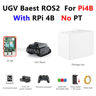 Raspberry Pi UGV Beast ROS2 PT AI OpenCV Robot Car MediaPipe