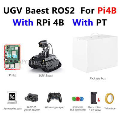 Raspberry Pi UGV Beast ROS2 PT AI OpenCV Robot Car MediaPipe