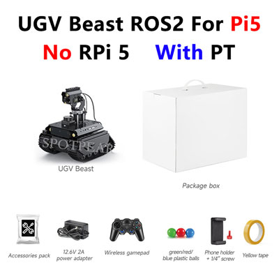 Raspberry Pi UGV Beast ROS2 PT AI OpenCV Robot Car MediaPipe