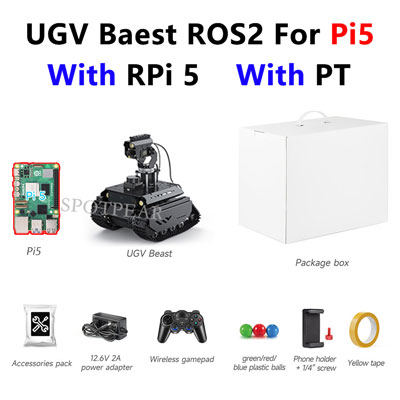 Raspberry Pi UGV Beast ROS2 PT AI OpenCV Robot Car MediaPipe