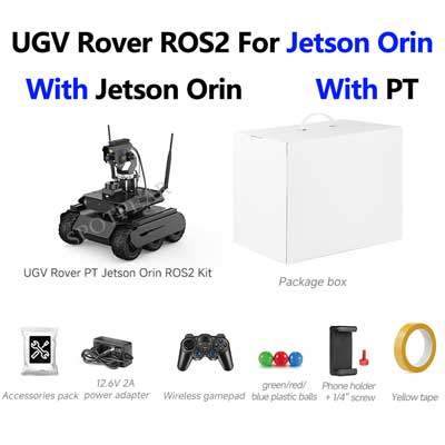 UGV Rover ROS2 PT AI OpenCV Robot Car MediaPipe For Jetson Orin Nano