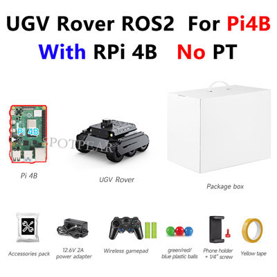 Raspberry Pi UGV Rover ROS2 PT AI OpenCV Robot Car MediaPipe