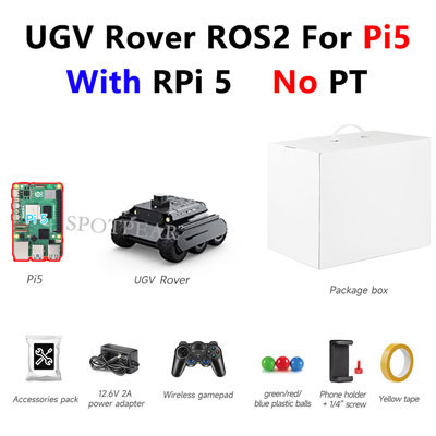 Raspberry Pi UGV Rover ROS2 PT AI OpenCV Robot Car MediaPipe