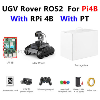 Raspberry Pi UGV Rover ROS2 PT AI OpenCV Robot Car MediaPipe