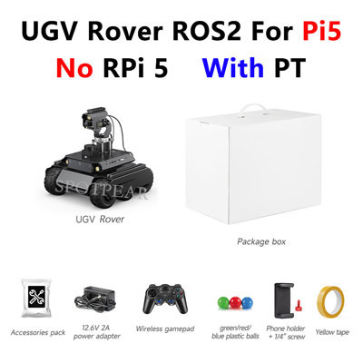 Raspberry Pi UGV Rover ROS2 PT AI OpenCV Robot Car MediaPipe