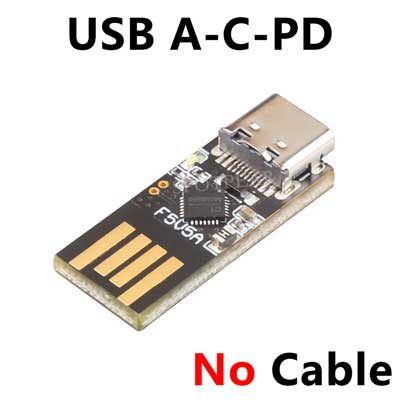 Raspberry Pi 5 USB A C Mini PD Trigger Activation Power Adapter To Solve Non-PD-Power system error warning