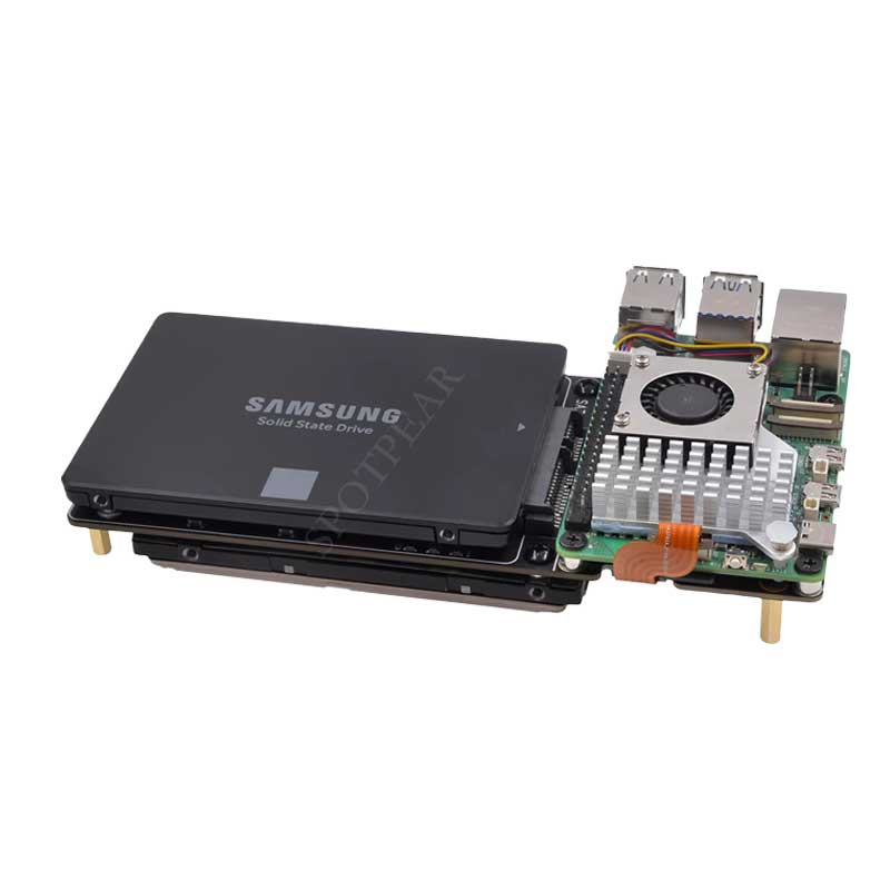 X1007 Raspberry Pi 5 PCIe to Dual 2.5