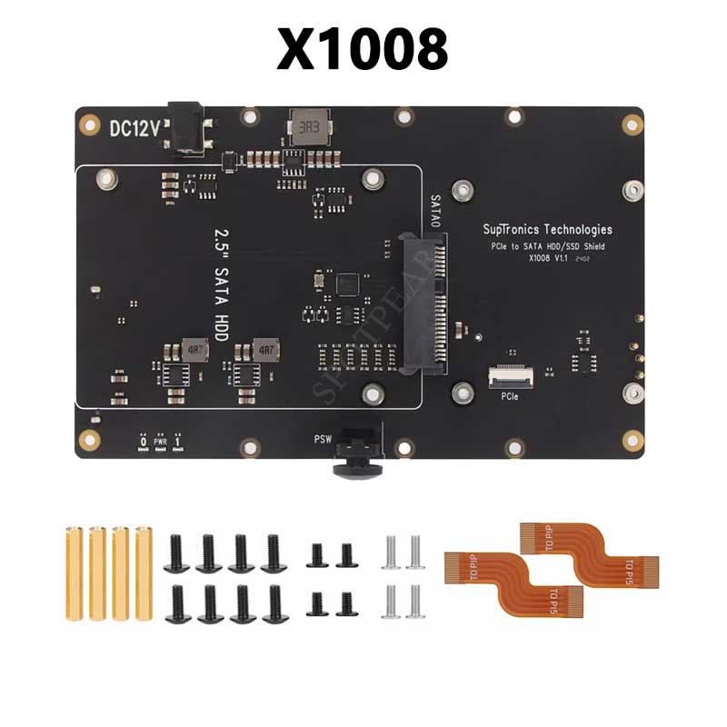 X1008 Raspberry Pi 5 PCIe to 2.5