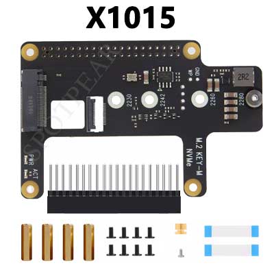 X1015 Raspberry Pi 5 PCIe to M.2 Key-M NVMe SSD Board Pi5 2280