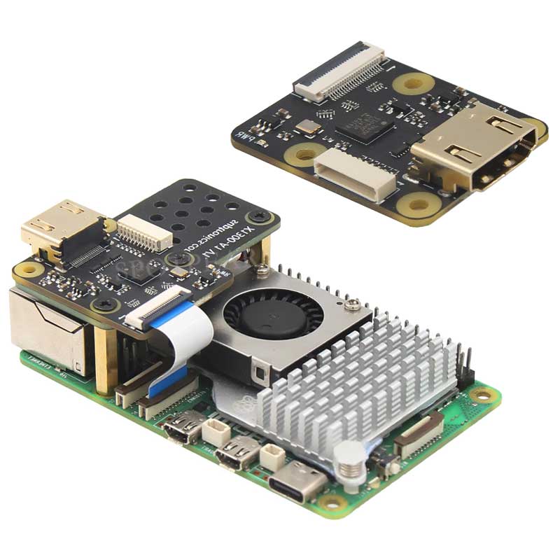 X1300 X1300-A2 Raspberry Pi 5 HDMI to CSI-2 Shield 1080P@60fps & Audio & Video Also