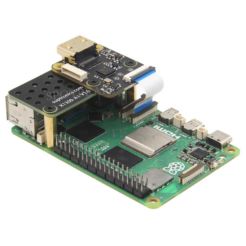 X1300 X1300-A2 Raspberry Pi 5 HDMI to CSI-2 Shield 1080P@60fps & Audio & Video Also