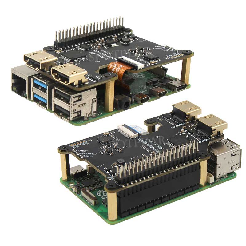 X1301 Raspberry Pi 5 HDMI to CSI-2 Shield 1080P@60fps & Audio & Video Also For 4B/3B