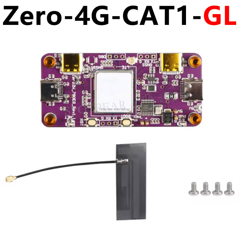 Raspberry Pi Zero 4G Cat1 With USB Hub Expansion Board LTE/GPS/EA/EU also For Zero 2W