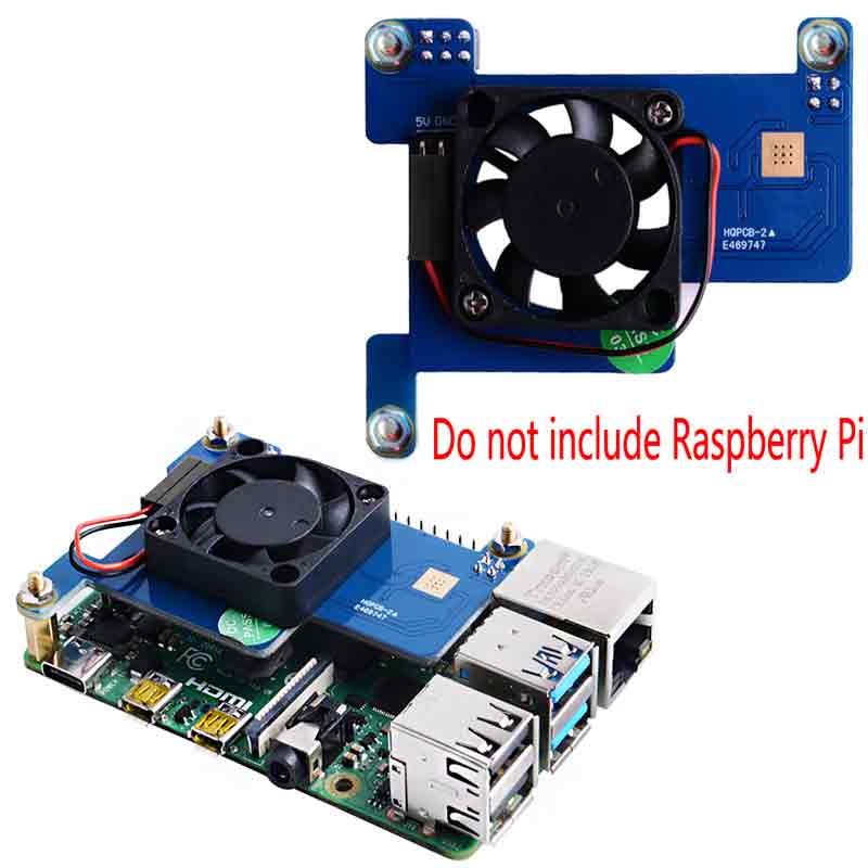 Raspberry Pi 4B/3B+ PoE Ethernet cooling fan power supply module of expansion board